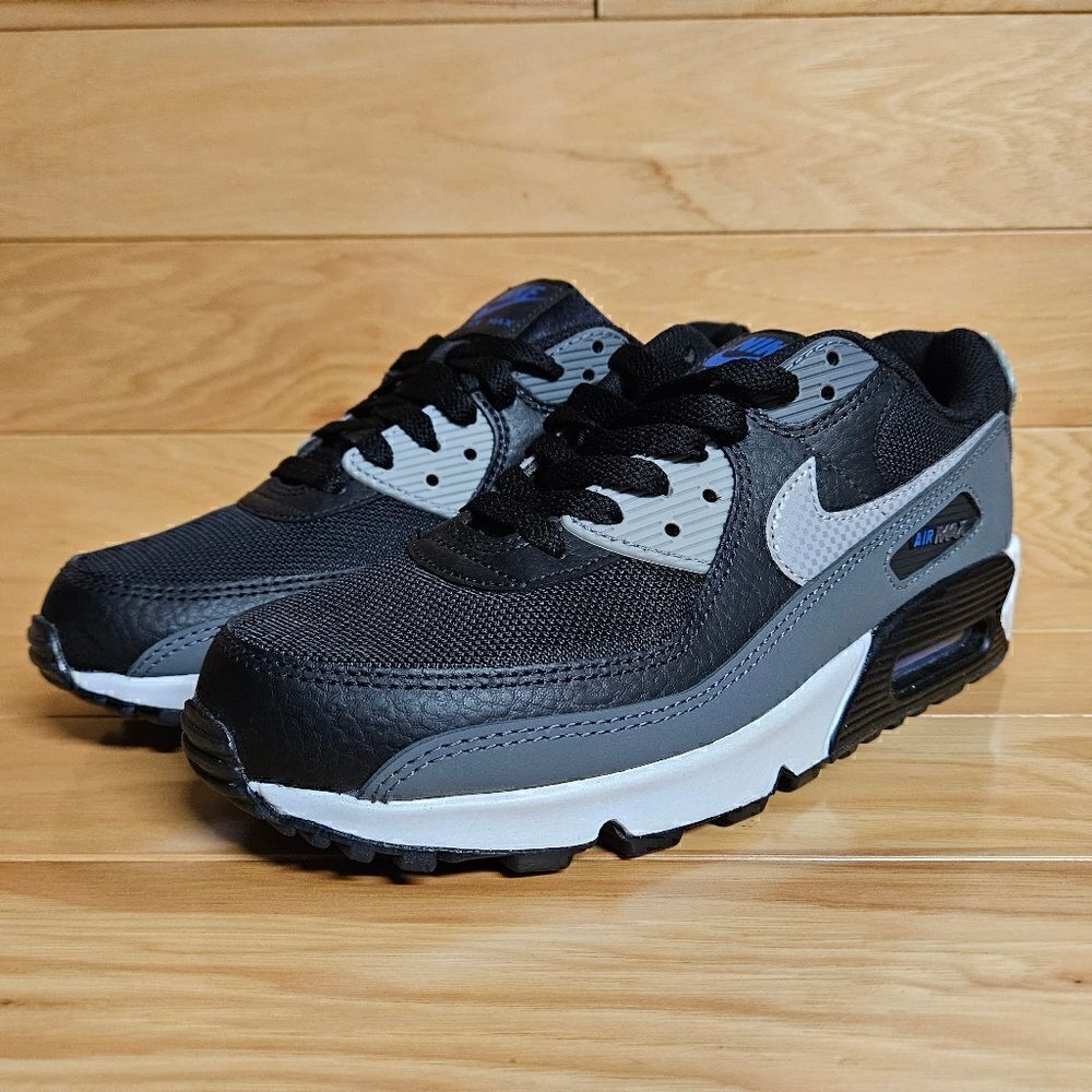 Nike Air Max 90 Black Reflective Silver Iron Grey Mens Running Shoe DM9102-002 - Picture 5 of 12